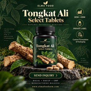 กาแฟขาวผสมตงกัตอาลีและโสมมาเลเซียสำหรับผู้ชาย กลิ่นหอมเข้มข้น กาแฟสำเร็จรูปแบบซอง รับผลิตแบรนด์ส่วนตัว (OEM) ขายส่ง - Product Image 1