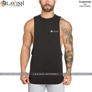 Camiseta sin mangas de algodón 100% informal para hombre, camiseta interior de entrenamiento de gimnasio de verano, culturismo, transpirable, de punto de talla grande, de secado rápido - Product Image 5