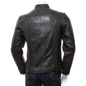 แจ็คเก็ตหนังผู้ชายดีไซน์ล่าสุด หนังวัวแท้คุณภาพสูง 100% สำหรับฤดูหนาว ผลิตในปากีสถาน - Product Image 2