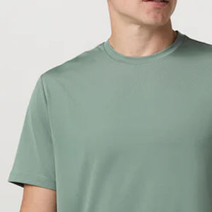 Service OEM, prix d'usine pour les commandes en gros, t-shirt homme à col rond, tissu doux, coupe décontractée et confortable, manches courtes. - Product Image 3