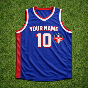 ผู้ผลิตเสื้อบาสเก็ตบอลแบบ OEM ตามสั่ง เนื้อผ้าโพลีเอสเตอร์ 100% แห้งเร็ว ระบายอากาศได้ดี สกรีนชื่อและหมายเลขผู้เล่นตามแบบที่กำหนด - Product Image 4