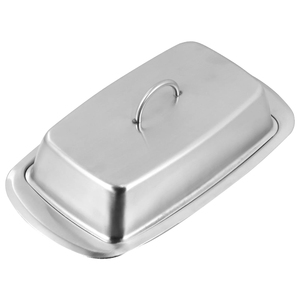 Boîte à beurre en acier inoxydable au design antique, de bonne qualité, pour les fêtes, plateau de rangement alimentaire pour la cuisine à prix avantageux - Product Image 1