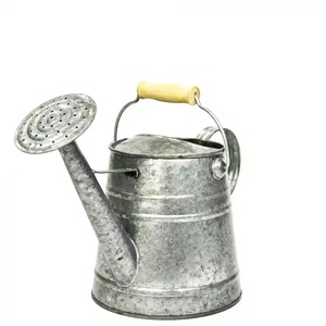 Arrosoir en métal galvanisé avec long bec verseur et poignée en bois, durable pour le jardinage, nouvelle arrivée - Product Image 2