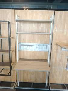 <b>Modern</b> Wood Panel Ladder Bookcase Wall Mounted Storage <b>Shelf</b> Display Rack for Living Room Home Office Student Book Case Factory - Product Image 3