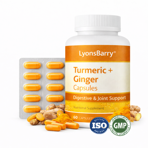 Capsules de Curcuma + Gingembre – Soutien Digestif et Articulaire – Usage Adulte – Marque Privée OEM – GMP - Product Image 3