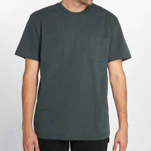 Camiseta de Verano de Manga Corta para Hombre, Servicio OEM, Color Sólido, Casual, Secado Rápido, 100% Algodón, Corte Holgado, Camiseta de Moda - Product Image 3