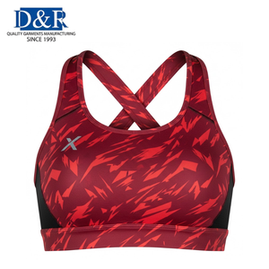 Sujetador deportivo de alto impacto con copas contorneadas sin aros y encaje de botones, transpirable, para yoga y fitness, OEM personalizado de Malasia, el más vendido. - Product Image 1