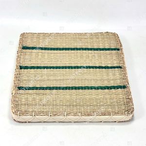 ZENITH Handmade Woven Water Hyacinth Craftsman Design Square Floor & Seat <b>Cushion</b> - Product Image 2