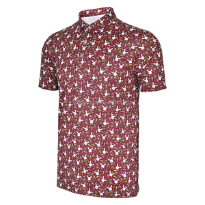 เสื้อโปโลสำหรับผู้ชายพิมพ์ลายดิจิตอลเสื้อถักผ้าโพลีเอสเตอร์ - Product Image 1