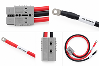 Câble flexible pour batterie haute tension 600V 40A 120A, connecteur terminal en cuivre pur PVC pour véhicules électriques