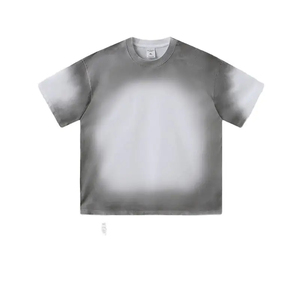 Camisetas Extra Grandes de Algodón Vintage con Lavado Ácido de 320g, Camisetas Personalizadas de Alta Calidad para Hombre, Estilo Road Racing - Product Image 2