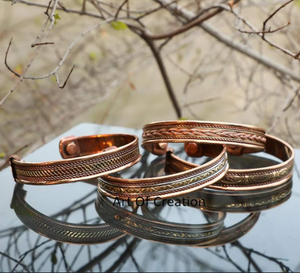Bracelet magnétique en cuivre pur gravé avec un motif Thunderbird de la côte nord-ouest, design exquis, cadeau promotionnel original - Product Image 6