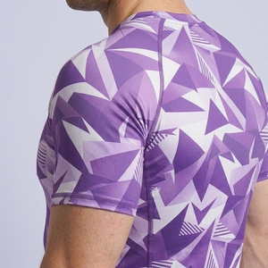 Maillot de sport OEM personnalisé pour homme, à manches courtes, compressif, extensible, pour la gym et l'entraînement, vêtement de performance athlétique - Product Image 6