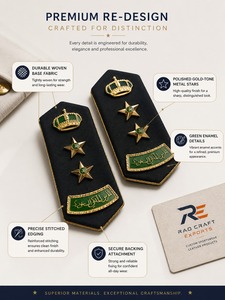 Epaulettes Ceremoniales de Alta Calidad, Hechos a Mano, de Lona, para Coser, en Oferta, Sunjotra Industries - Product Image 4
