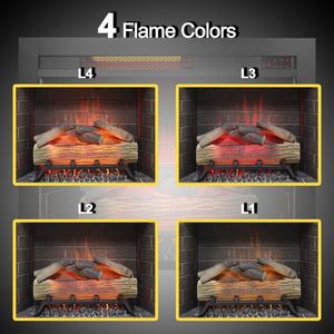 28-Inch Infrared <b>Electric</b> <b>Fireplace</b> <b>Insert</b> with Touch Panel Home Decor Heater with Cracking Sound Effect - Product Image 2