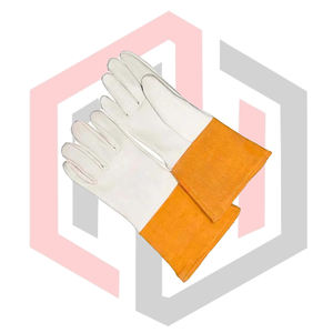 ถุงมือเชื่อม TIG หนังแพะ/หนังวัว ทนทาน รับแรงกระแทกสูง ป้องกันการฉีกขาด ป้องกันการบาด ป้องกันไฟ ป้องกันความร้อน หนา 11 ออนซ์/8 ออนซ์ - Product Image 4