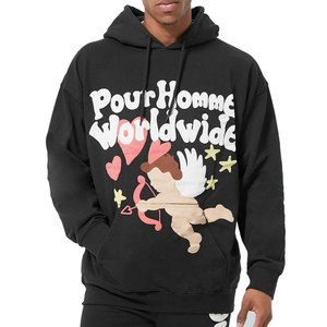 Sweats à capuche de qualité supérieure, élégants et basiques, avec impression en relief, vente en gros, nouveaux modèles, sweats à capuche avec impression en relief à bas prix - Product Image 1