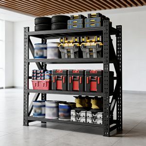 Scaffalatura Metallica per Garage ad Alta Resistenza, Capacità 1800 kg, 200 cm Altezza x 150 cm Larghezza x 60 cm Profondità, Scaffale Industriale - Product Image 1