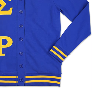 Nouveau style, couleur et taille personnalisées, pull cardigan à manches longues avec logo brodé, pour hommes et femmes, hiver, automne, boutons, sororité, fraternité - Product Image 6