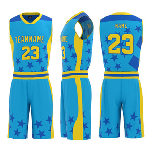 Maillots de basket-ball universitaires pour hommes, recommandés et populaires, impression numérique personnalisée, logo uni sur le devant, séchage rapide, 100% polyester, maillots d'équipe - Product Image 5