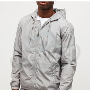 Chaqueta cortavientos elegante para hombre, ligera, con cremallera, informal, para deportes al aire libre, con capucha - Product Image 4