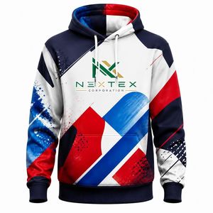 เสื้อฮู้ดพิมพ์ลายทั้งตัวแบบขายส่ง ลายสาดสี สตรีทแวร์ เสื้อสเวตเชิ้ตกราฟิก ยูนิเซ็กซ์ - Product Image 6