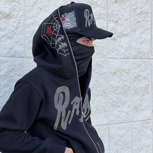 Plain Solid Color <b>Blank</b> 100% Cotton Men's Acid Wash Hoodies Plus Size Heavy <b>Weight</b> OEM Service Hooded Winter Pullover - Product Image 4