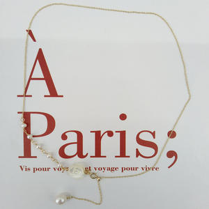 Freshwater Pearl S925 <b>Silver</b> Necklace Elegant Rose Shell <b>Pendant</b> Strong Light Flawless Clavicle <b>Chain</b> Unique Fine <b>Pendant</b> for - Product Image 4