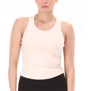 Camiseta de Yoga para Mujer con Logotipo Personalizado, con Sujetador Incorporado, Acolchada, para Gimnasio, Fitness, Camiseta Deportiva, Singlet para Entrenamiento - Product Image 4