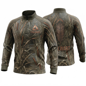 Chemise de protection solaire camouflage pour homme UPF 50+ à manches longues respirante, haut de gamme pour la chasse, style tendance pour les marchés américain et européen - Product Image 1
