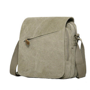 Sac bandoulière messager vintage en toile de haute qualité pour homme, sacoche de voyage, sacoche en toile - Product Image 2
