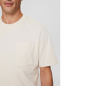 Custom Made High Quality 100% Cotton Knitted Men's T-shirt Short Sleeve Custom <b>Chest</b> Pocket - Product Image 2