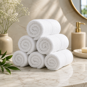 Toalla de Baño de Algodón Blanco de Calidad de Exportación, 650 GSM, Toalla Absorbente Suave y Afelpada de Primera Calidad para la Industria Hotelera y Hoteles - Product Image 1