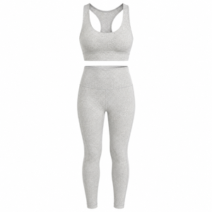 Conjuntos de yoga de estilo moderno y único para damas, personalizados, de alta calidad, transpirables y ligeros. - Product Image 5