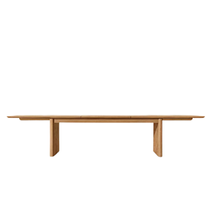 Durable Outdoor <b>Extendable</b> <b>Dining</b> <b>Table</b> Solid Teak <b>Wood</b> Contemporary Design Wide Plank Top Elegant Resort Terrace Furniture - Product Image 2