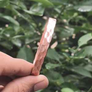 Pulsera Ajustable de Cobre Puro Martillado y Pulido Hecha a Mano por Artesanos Reales, Estilo Vintage, para Terapia de Artritis, para Mujer, India - Product Image 5