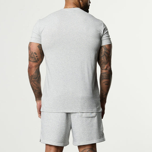 Camiseta de Algodón para Hombre, Corte Regular, Cuello Redondo, Manga Corta, Color Sólido, Estilo Casual - Product Image 4