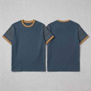 Camiseta Deportiva de Corte Atlético para Hombre, Manga Corta, Transpirable, de Algodón y Elastano, Color Sólido, Estilo Deportivo Básico, Camisetas para Hombre - Product Image 5