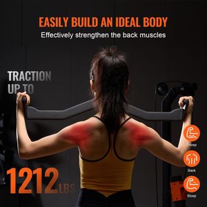 Sistema de Gimnasio en Casa: Accesorio para Máquina de Poleas, Barra en V para Remo, Barra de Tríceps, Entrenamiento de Fuerza para Espalda, Agarre Recubierto de Goma - Product Image 6