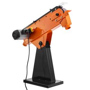 Meuleuse à bande industrielle 2200W 1000RPM 3\" X 79\" Machine de ponçage Angle réglable à 0 45 degrés Port de collecte de poussière pour - Product Image 1