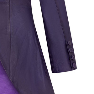 Manteau long en similicuir gothique pour femme, style victorien évasé, design élégant goth-punk, best-seller 2026 - Product Image 5