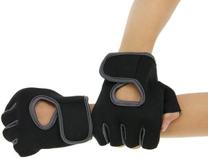 Gants de fitness Geo Brothers, à lacets, demi-doigts, légers, respirants, en polyester, 0,5 kg, pour la musculation et les exercices pliométriques - Product Image 1