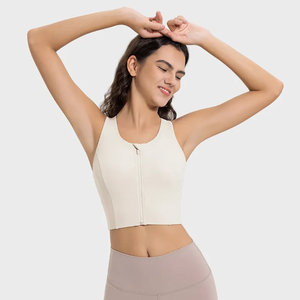 บราซิปแบบสั่งทำปี 2026 เป็นมิตรกับสิ่งแวดล้อม สายปรับได้ แผ่นรองถอดออกได้ น้ำหนักเบา แห้งเร็ว ระบายอากาศดี ผ้าริบไร้ตะเข็บ สำหรับโยคะ - Product Image 2