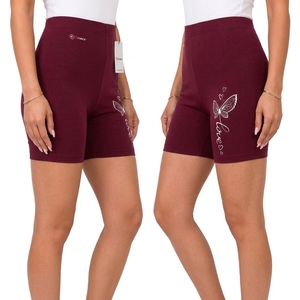 Lightweight High Waist Breathable Quick Dry Casual Women's Shorts 100% Cotton Customizable Reasonable Price Best Selling - Product Image 3