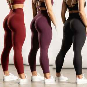 Conjuntos deportivos para mujer, top deportivo sin costuras y leggings de cintura alta, elásticos, transpirables, ropa de yoga. - Product Image 6