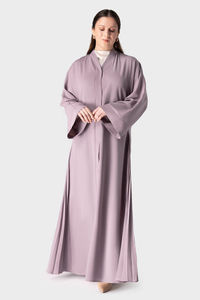 Abaya de Verano Transpirable para Ramadán, Vestido Musulmán para Mujer, con Lazo Abierto, Manga Murciélago, Abaya Negra de Lujo en Tela Nida - Product Image 4
