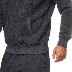 Men's Gym Fitness Fleece Sportswear Set Breathable Pullover Hooded & Sweatpants Print 2Pcs <b>Jogging</b> Tracksuit Hooded Collar - Product Image 5