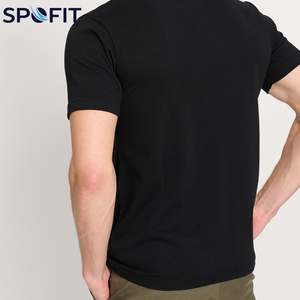 T-shirt personnalisé avec logo pour garçons, t-shirts de haute qualité à séchage rapide pour hommes, couleur noire, coton, t-shirts imprimés pour hommes - Product Image 4