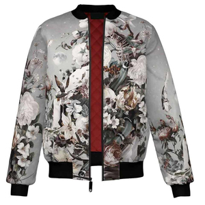 Chaqueta Bomber Varsity Unisex Personalizada OEM con Estampado Digital, Cortavientos de Invierno con Cierre, Venta al Por Mayor - Product Image 1