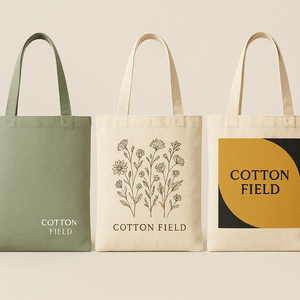 Bolsa de tela resistente con logotipo personalizado, bolsa de compras de lona de algodón orgánico, ecológica, con cierre abierto. - Product Image 5